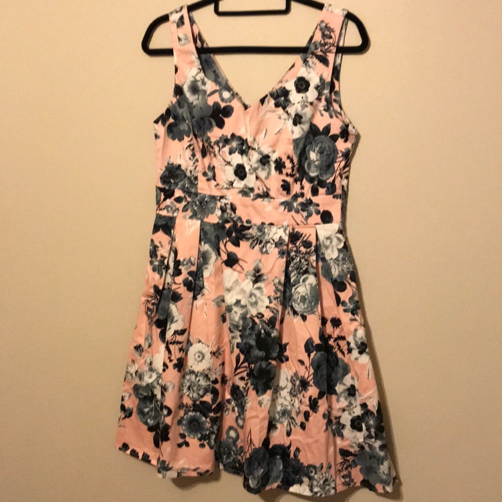 Pink with roses dress